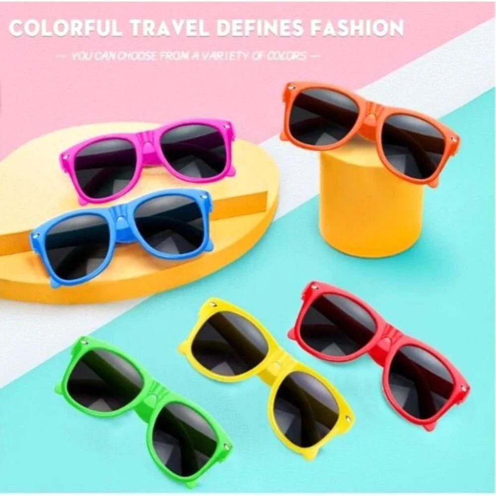 Party Sunglasses for Kids 10 Pack with UV400 Protection Eyewear Neon Sunglasses